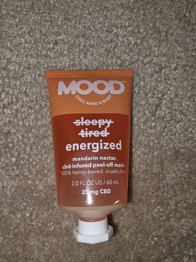 Energized Mandarin Nectar CBD Peel-Off Mask $18 NEW